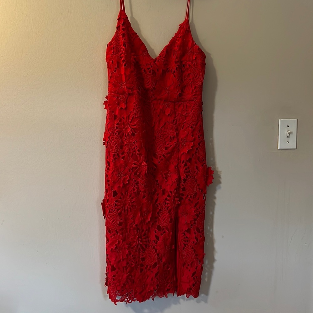 Lulus Red Lace Dress